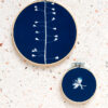 Cyanotype Herderstasje in borduurring M